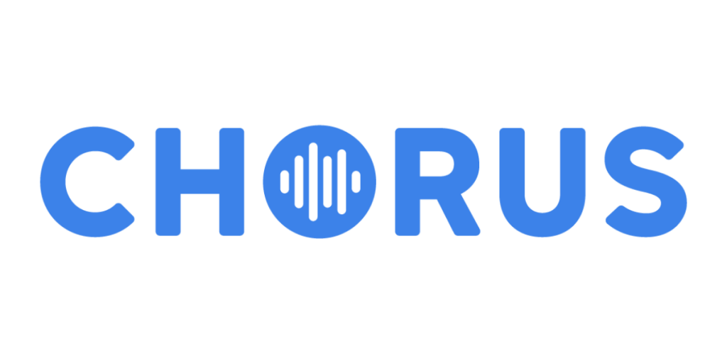 An image of Chorus which is a part of the sales engagement tech stack 