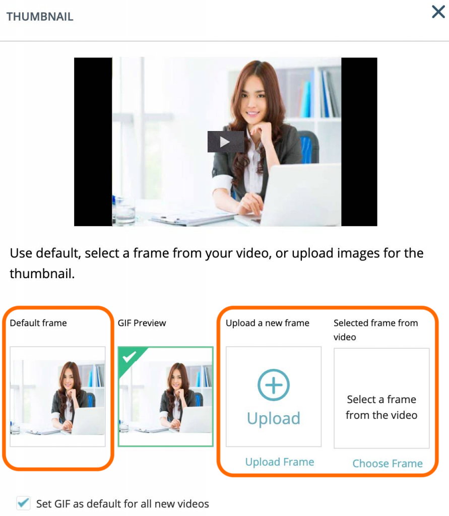 An image showing how you can create video thumbnail quickly and easily using video hosting platform Hippo Video.