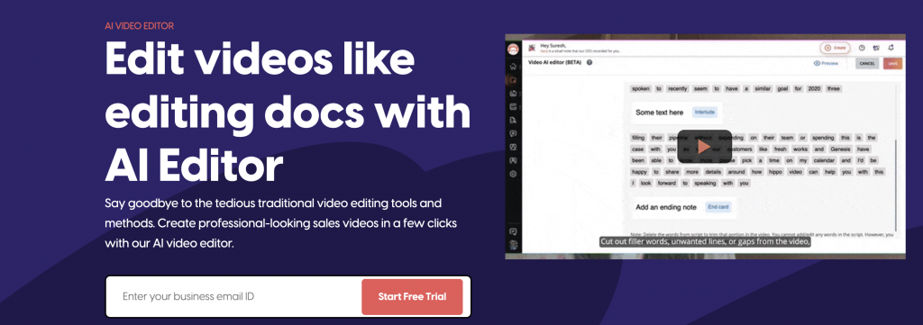 Image showing Hippo Videos AI Video Editor