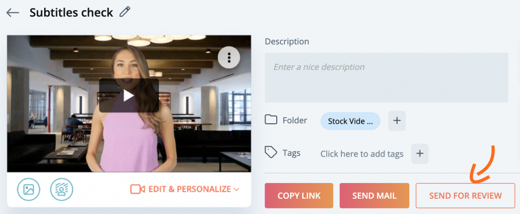 Use the Hippo Video feature 'Send for Review' for sales role play.
