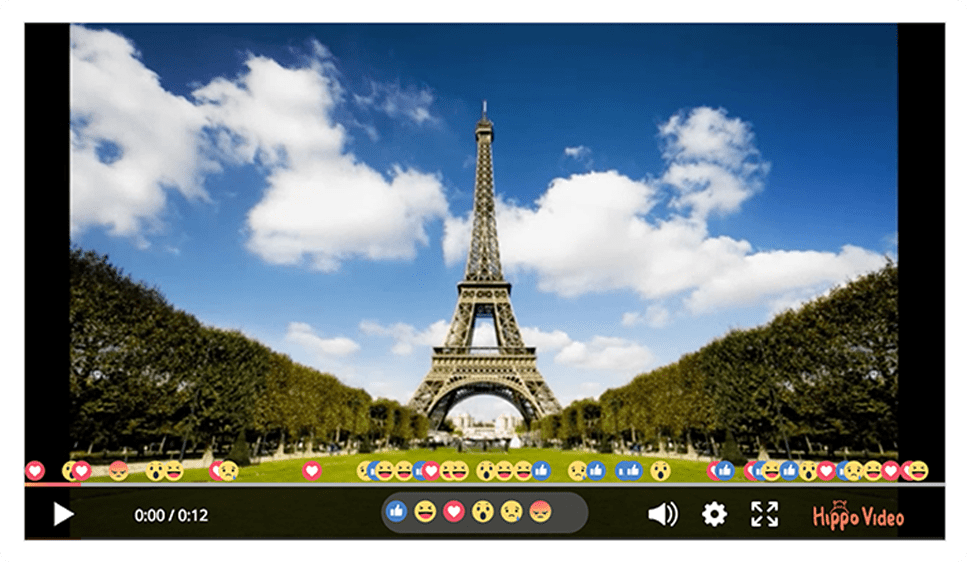 React to videos with emojis