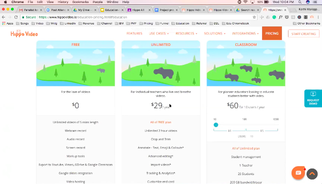 Hippo Video Pricing For Education